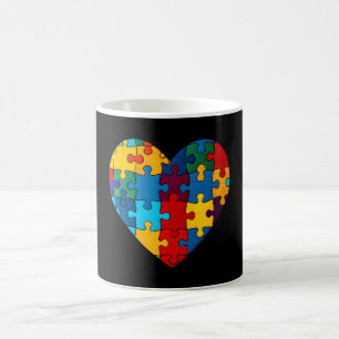 Liebe Herzrasen Akzeptanz Autismus Bewusstsein Kaffeetasse