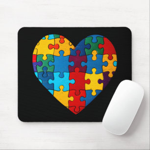 Liebe Herzrasen Akzeptanz Autismus Bewusstsein Mousepad