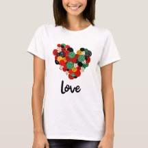 Liebe Herzstück T - Shirt: Eine Touch im Herzen vo