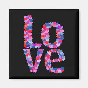 LIEBE Herztext Magnet