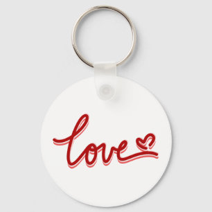 Liebe Herzvalentine Schlüsselanhänger