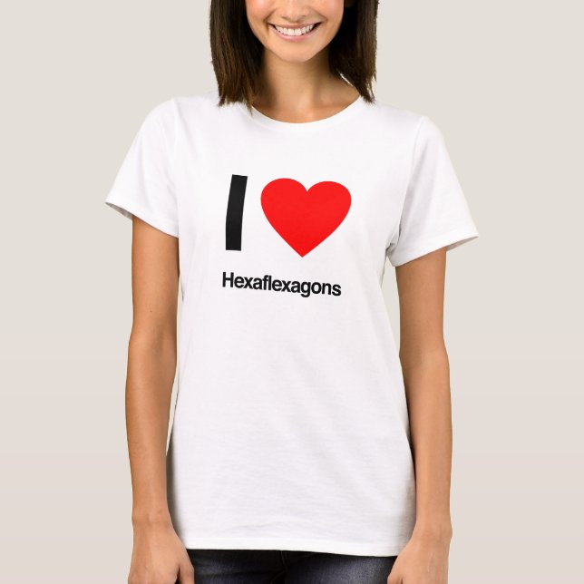 Liebe Hexaflexagene T-Shirt (Vorderseite)