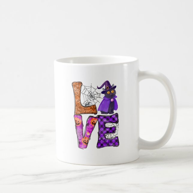 Liebe - Hexenkatze Kaffeetasse (Rechts)