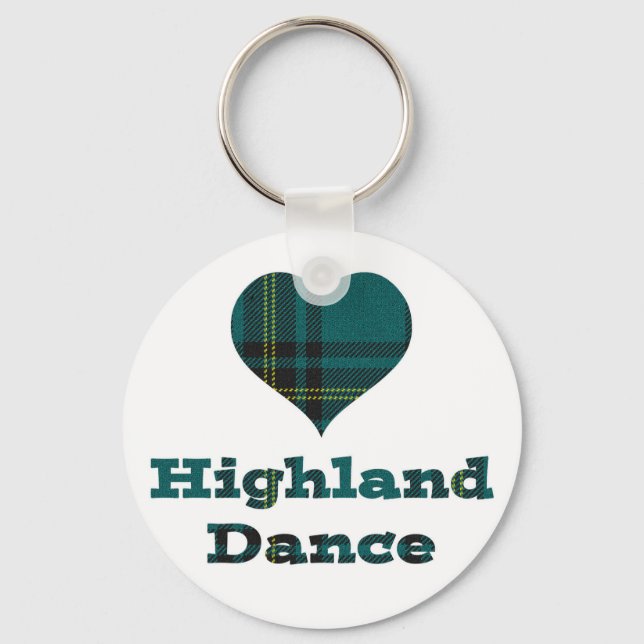 Liebe Highland Dance Schlüsselanhänger (Vorderseite)