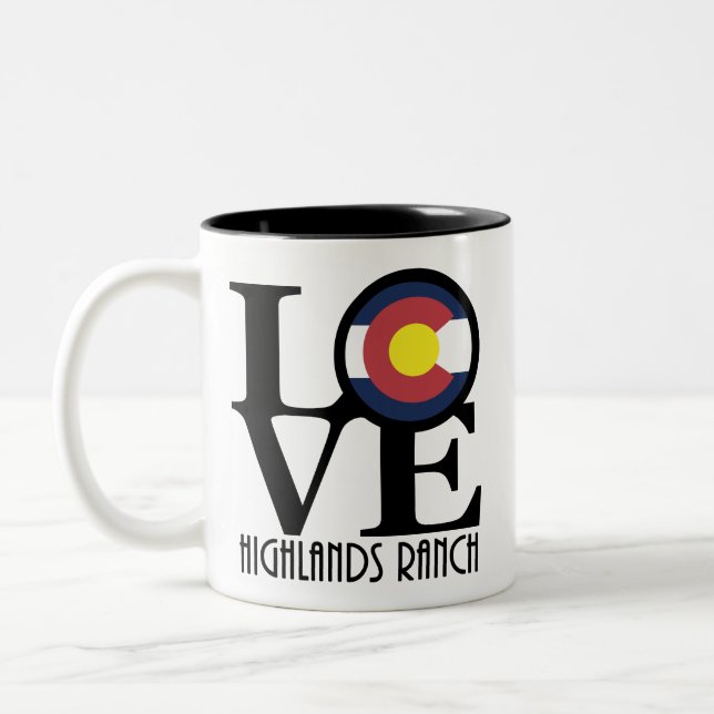 LIEBE Highlands Ranch Colorado 11oz Tasse (Links)