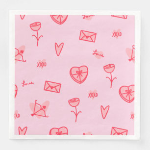Liebe Hinweise & Sweet Leckereien Valentine Serviette