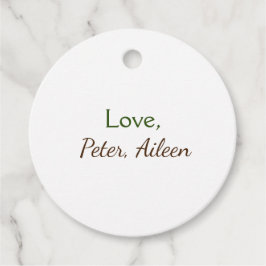 Liebe hinzufügen Namen einfache, editierbare Text  Geschenkanhänger