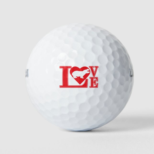Liebe HIPPO Golfball (Vorderseite)