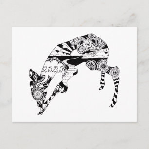 Liebe Hirsch Postkarte