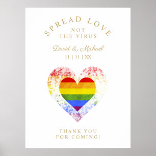 Liebe-Hochzeit mit LGBT Poster