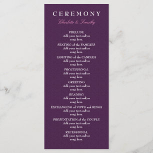 Liebe & Hochzeit - Modernes Hochzeitsprogramm Programm