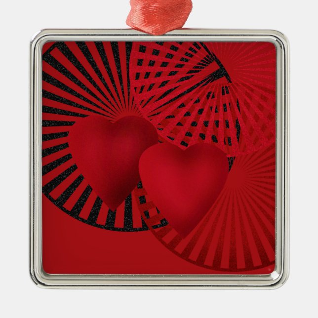 Liebe, Hochzeit Ornament Aus Metall (Vorne)