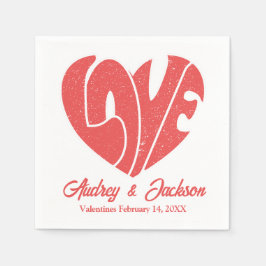 Liebe Hochzeit Serviette