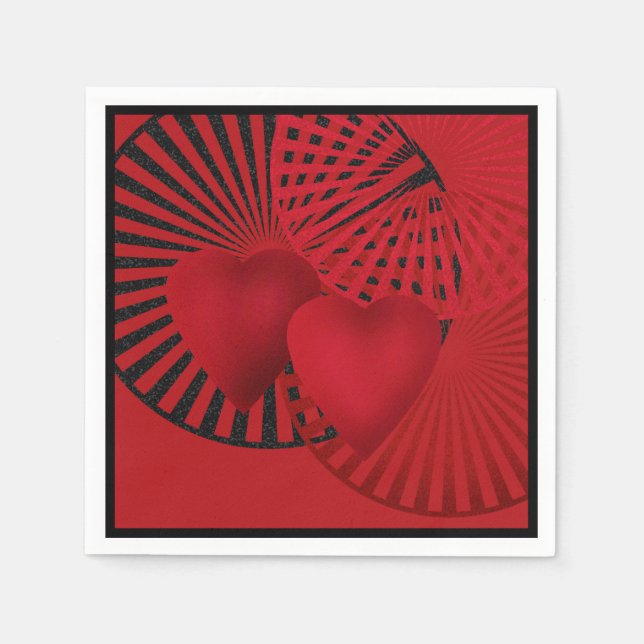 Liebe. Hochzeit Serviette (Vorderseite)