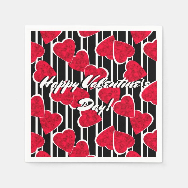 Liebe, Hochzeit, Valentinstag Serviette (Vorderseite)