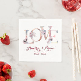 Liebe Hochzeitsempfang Serviette