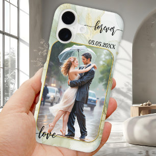Liebe Hochzeitsskript Foto Telefoncase iPhone 16 Hülle