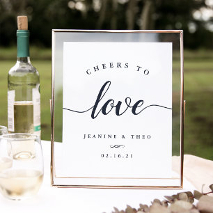 Liebe-Hochzeitssymbol Poster
