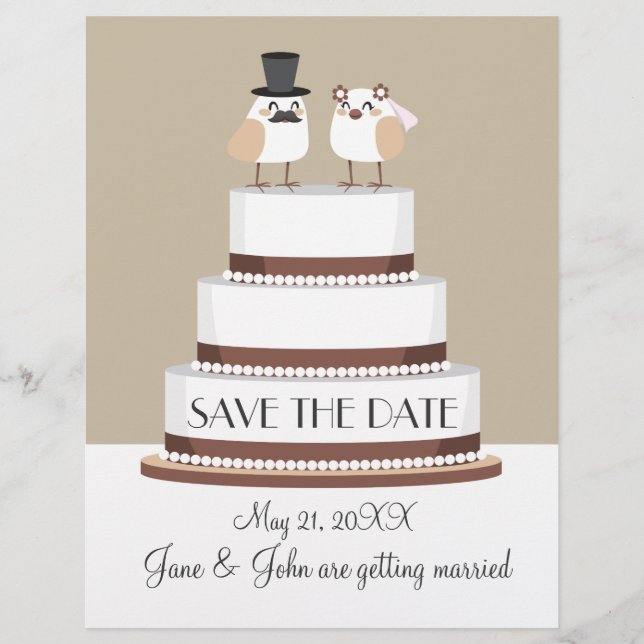 Liebe Hochzeitstorte (Vorderseite)