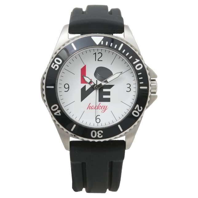 Liebe Hockey Armbanduhr (Vorderseite)