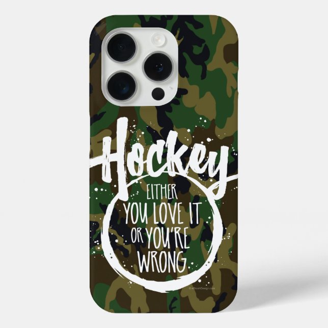 Liebe Hockey Case-Mate iPhone Hülle (Rückseite)