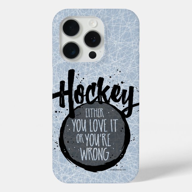 Liebe Hockey Case-Mate iPhone Hülle (Rückseite)
