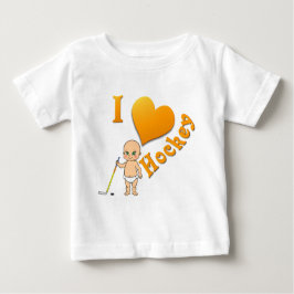 Liebe-Hockey des Baby-I Baby T-shirt
