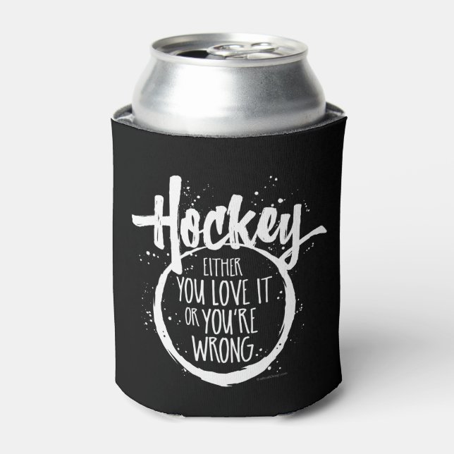 Liebe Hockey Dosenkühler (Kanne Vorderseite)