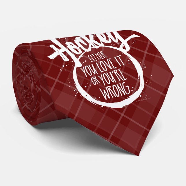 Liebe Hockey Krawatte (Gerollt)