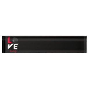 Liebe Hockey Namensplakette