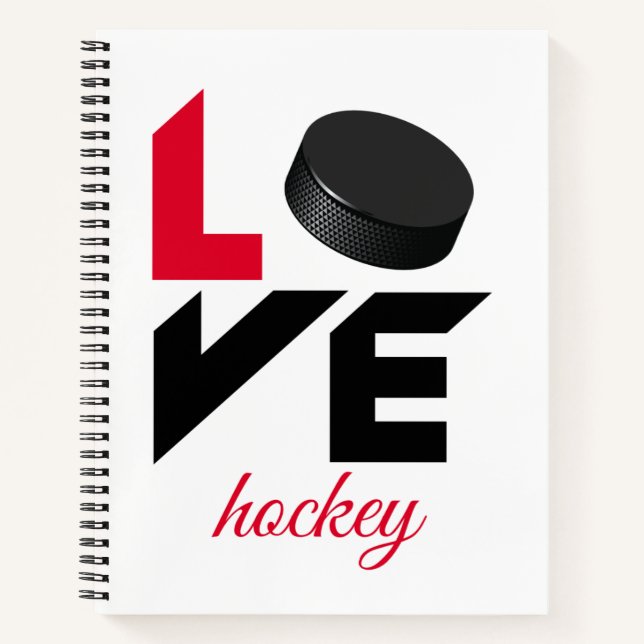 Liebe Hockey Notizbuch (Vorderseite)