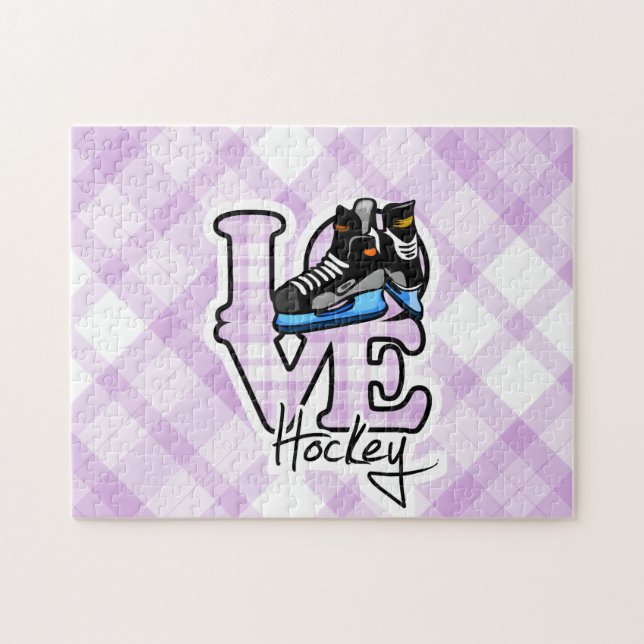 Liebe-Hockey Puzzle (Horizontal)
