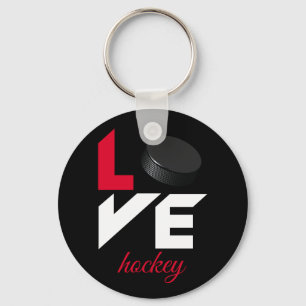 Liebe Hockey Schlüsselanhänger