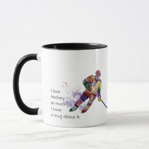 Liebe Hockey so viel Spaß Zitat Tasse