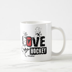Liebe Hockey Swirl Kaffeetasse