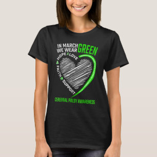 Liebe Hoffnung Bewusstsein Wir tragen grüne Zerebr T-Shirt