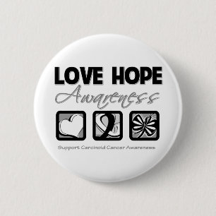 Liebe-Hoffnungs-Bewusstseins-karzinoider Krebs Button