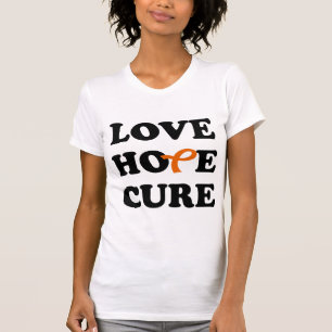 Liebe-Hoffnungs-Heilungs-orange T-Shirt