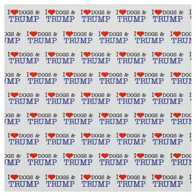 Liebe Hogs und Trump Stoff (Muster)