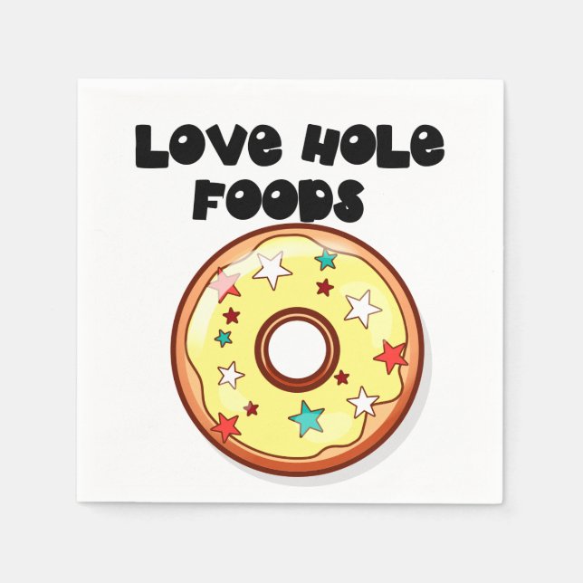 Liebe Hole Foods Serviette (Vorderseite)