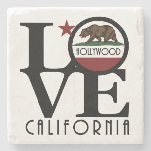 LIEBE Hollywood California Steinuntersetzer