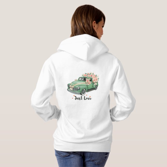 Liebe Hoodie (Schwarz voll)