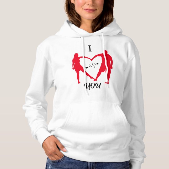 Liebe Hoodie for Women Cosy & Romantic Gift (Vorderseite)