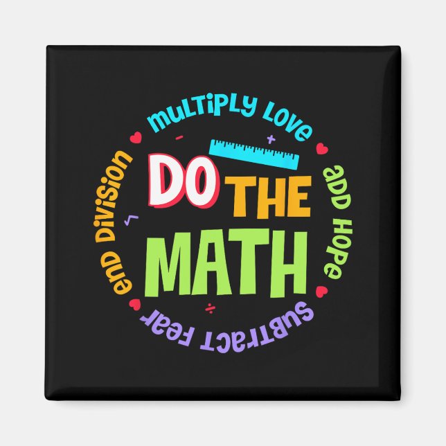 Liebe Hope Angst tun die Mathe Test Day Staar Test Magnet (Vorne)