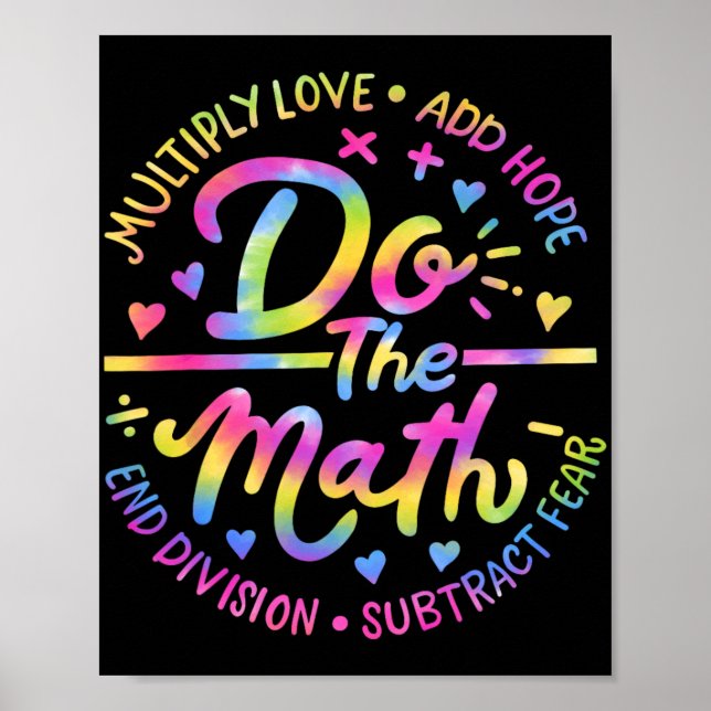 Liebe Hope Angst tun die Mathe Test Day Staar Test Poster (Vorne)