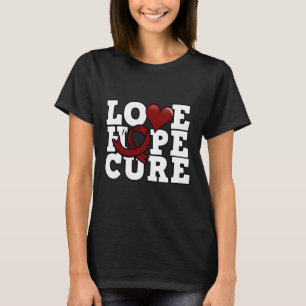 Liebe Hope Cure - Sichelzellenbewusstsein T-Shirt