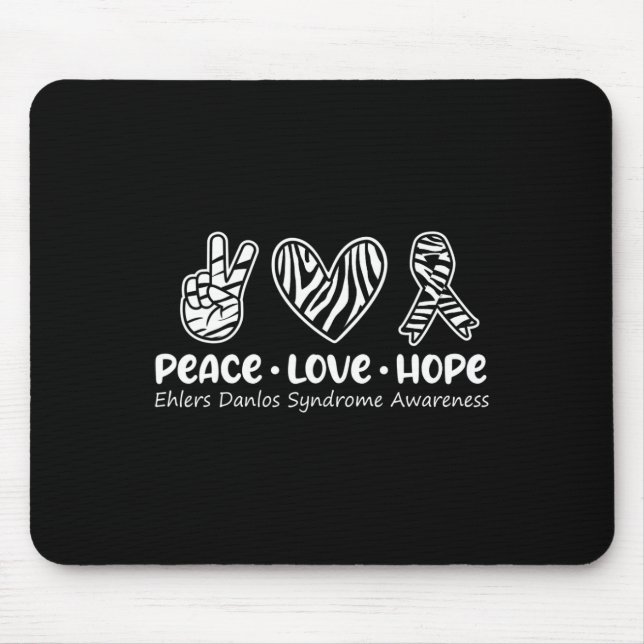 Liebe Hope Ehlers Danlos Awareness Eds Warrior Mousepad (Vorne)