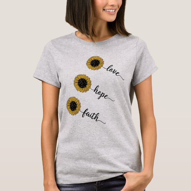 Liebe Hope Faith T-Shirt (Vorderseite)