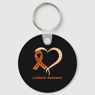 Liebe Hope Support Leukämie Krebsbewusstsein Orang Schlüsselanhänger