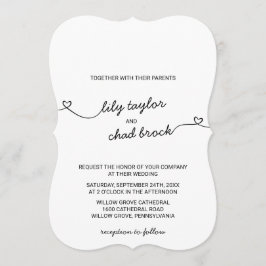 Liebe hört Hochzeit Einladung